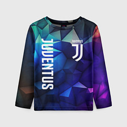 Лонгслив детский Juventus logo blue, цвет: 3D-принт