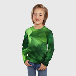 Лонгслив детский Green lighting background, цвет: 3D-принт — фото 2