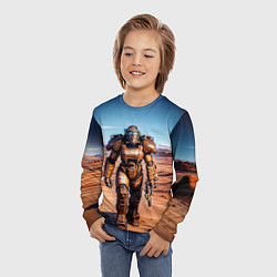 Лонгслив детский Fallout power, цвет: 3D-принт — фото 2