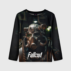 Лонгслив детский Fallout man, цвет: 3D-принт