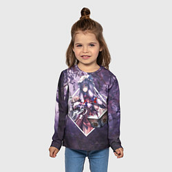 Лонгслив детский Touhou Project Пачули Нолидж, цвет: 3D-принт — фото 2