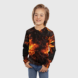 Лонгслив детский Fire style, цвет: 3D-принт — фото 2