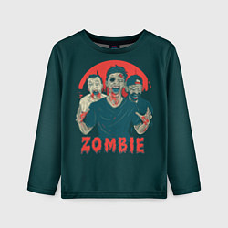 Детский лонгслив Zombie - день мертвеца