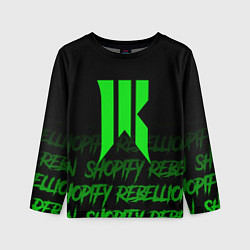 Лонгслив детский Shopify Rebellion, цвет: 3D-принт