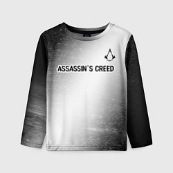 Лонгслив детский Assassins Creed glitch на светлом фоне посередине, цвет: 3D-принт
