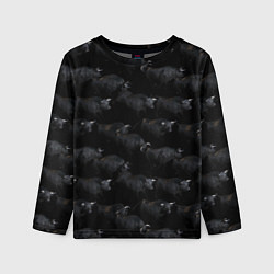 Детский лонгслив Ночные быки