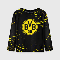 Лонгслив детский Borussia yellow splash, цвет: 3D-принт