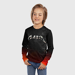 Лонгслив детский Мария в стиле Металлика - искры и огонь, цвет: 3D-принт — фото 2