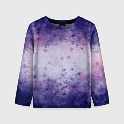 Детский лонгслив Абстракция - purple scales