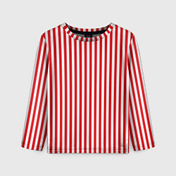 Детский лонгслив Красная полоса