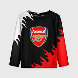 Детский лонгслив Arsenal fc flame