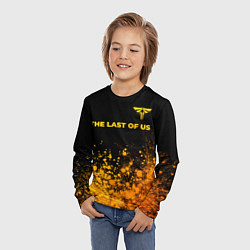 Лонгслив детский The Last Of Us - gold gradient посередине, цвет: 3D-принт — фото 2