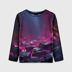 Детский лонгслив Абстрактные фрагменты