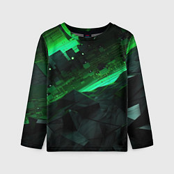 Детский лонгслив Визуальные иллюзии в геометрии