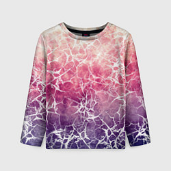 Лонгслив детский Абстракция - паутинка на сине-красном фоне, цвет: 3D-принт
