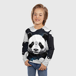 Лонгслив детский Панда портрет, цвет: 3D-принт — фото 2