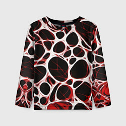 Детский лонгслив Красная морская волна