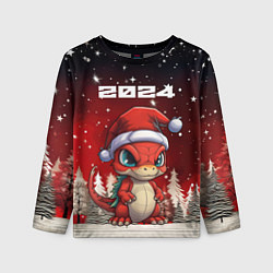 Детский лонгслив Символ нового 2024 года маленький дракоша