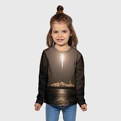 Лонгслив детский Космодром Кеннеди во Флориде, цвет: 3D-принт — фото 2