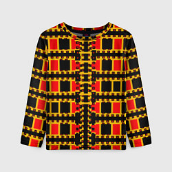 Детский лонгслив Королевские квадраты