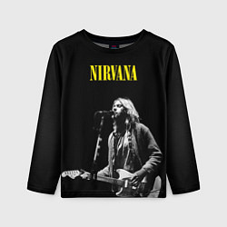 Лонгслив детский Группа Nirvana Курт Кобейн, цвет: 3D-принт