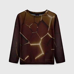 Детский лонгслив Ретро плиты разломы прошлого