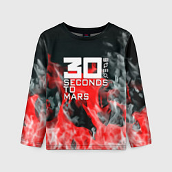 Лонгслив детский Seconds to mars fire, цвет: 3D-принт