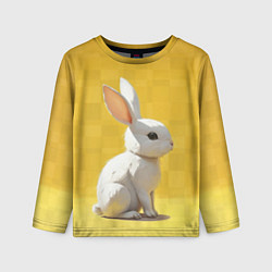 Лонгслив детский Белоснежный кролик, цвет: 3D-принт