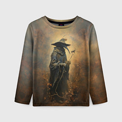 Лонгслив детский Чумной доктор в балахоне, цвет: 3D-принт
