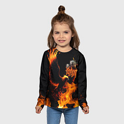 Лонгслив детский Феникс ария, цвет: 3D-принт — фото 2