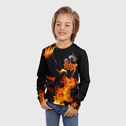 Лонгслив детский Феникс ария, цвет: 3D-принт — фото 2