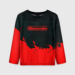 Детский лонгслив Nintendo краски гейм компани