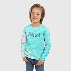 Лонгслив детский Aion текстура рпг, цвет: 3D-принт — фото 2