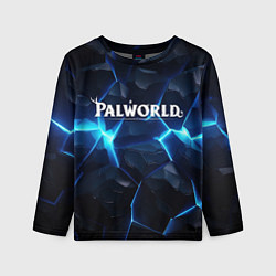 Детский лонгслив Palworld logo blue ice