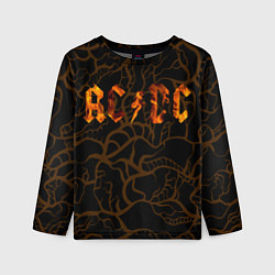 Детский лонгслив Acdc back абстракция