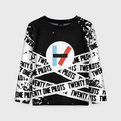 Лонгслив детский Twenty one pilots stripes steel, цвет: 3D-принт