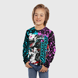 Лонгслив детский Monokuma - fan art, цвет: 3D-принт — фото 2