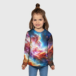 Лонгслив детский The cosmic nebula, цвет: 3D-принт — фото 2