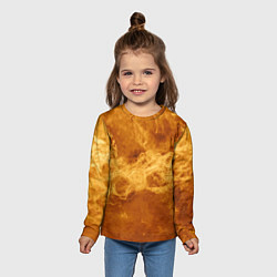 Лонгслив детский Лава Венеры - star dust, цвет: 3D-принт — фото 2