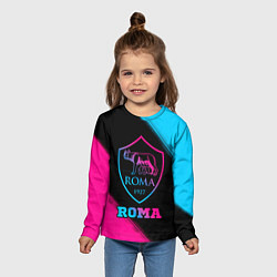 Лонгслив детский Roma - neon gradient, цвет: 3D-принт — фото 2