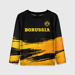 Детский лонгслив Borussia - gold gradient посередине