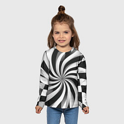 Лонгслив детский Оптическое путешествие, цвет: 3D-принт — фото 2