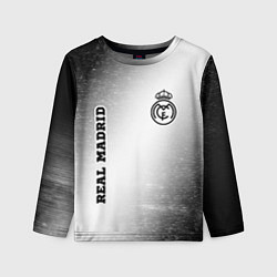 Лонгслив детский Real Madrid sport на светлом фоне вертикально, цвет: 3D-принт