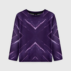 Детский лонгслив Космические треугольники икс