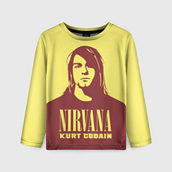 Лонгслив детский Kurt Cobain Nirvana, цвет: 3D-принт