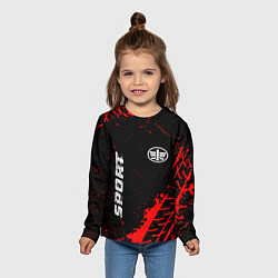 Лонгслив детский FAW red sport tires, цвет: 3D-принт — фото 2