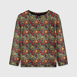 Лонгслив детский Золотые звездочки СССР, цвет: 3D-принт