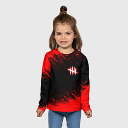 Лонгслив детский Dead by daylight огненный, цвет: 3D-принт — фото 2