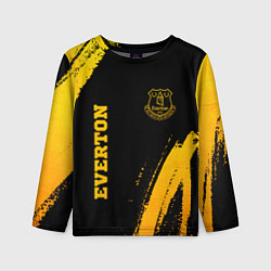 Лонгслив детский Everton - gold gradient вертикально, цвет: 3D-принт