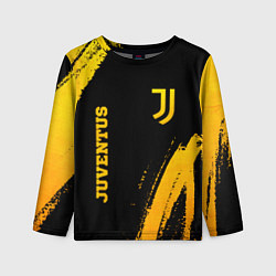 Лонгслив детский Juventus - gold gradient вертикально, цвет: 3D-принт